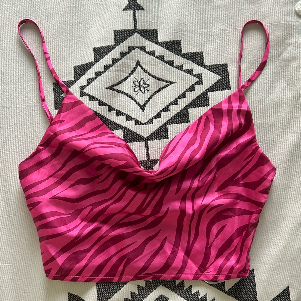 Princess Polly Pink Cami Crop Top